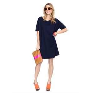 HATCH the Afternoon Short-Sleeved Maternity Dress 2 (M), Navy